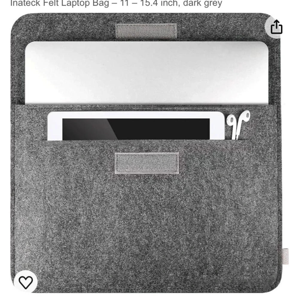 Grey Felt Laptop and Cable Cases | Inateck